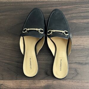 Liz Claiborne Black and Tan Women's Mules
